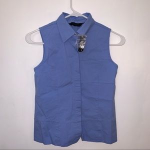 New York & Company Blouse Blue